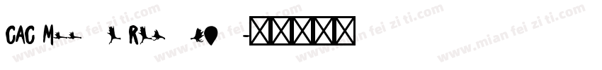 CAC Moose Regular字体转换